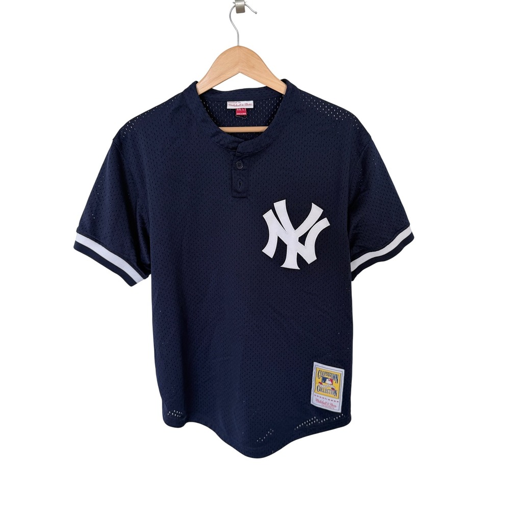Mitchell & Ness Mariano Rivera NY Yankees 1995 Mesh BP Jersey Navy Blue 42 L